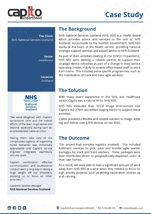 Click to view pdf format of the NHS GCC case study
