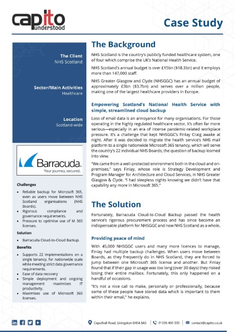 Click to view pdf format of the NHS GCC case study