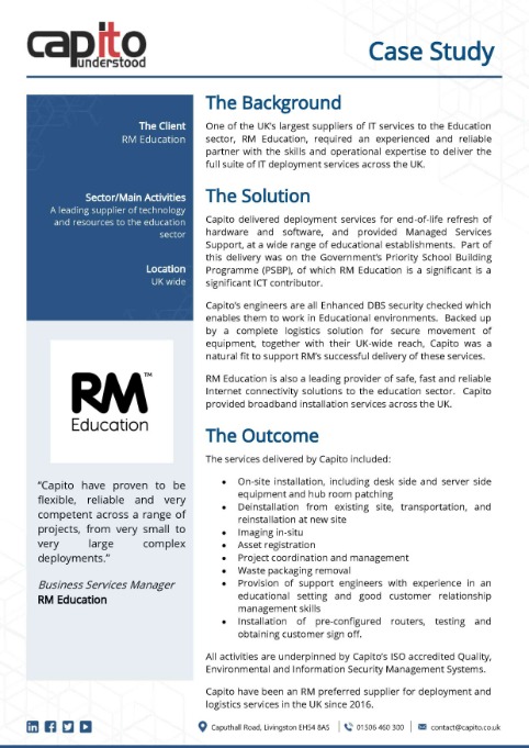 Click to view pdf format of RM Education case study
