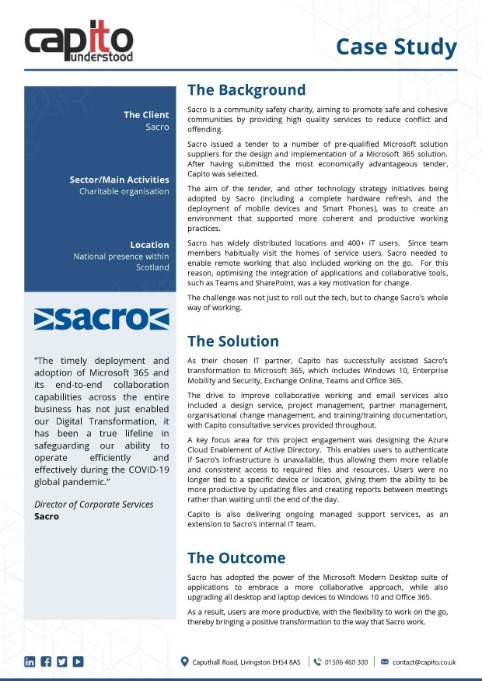 Click to view pdf format of the Sacro case study